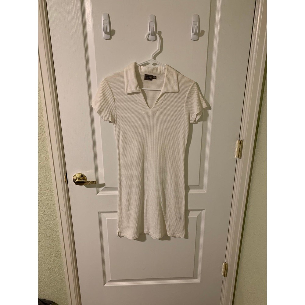 Calvin klein white collard dress